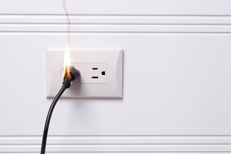 CM Regent Blog - Electric plug on fire