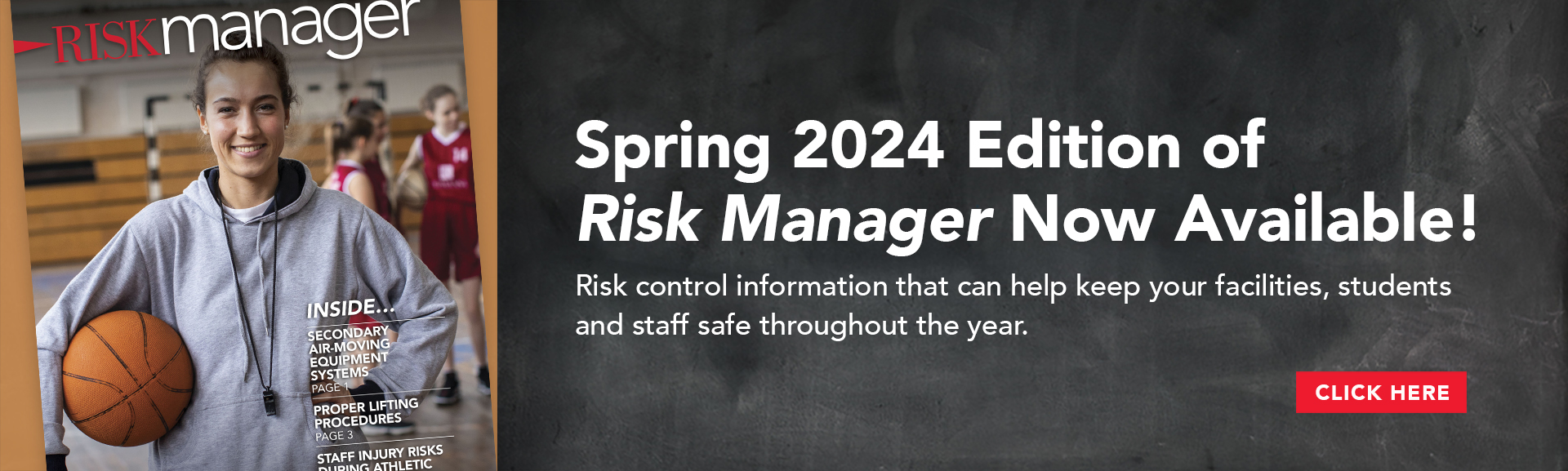 Risk Manager Spring 2024 Banner